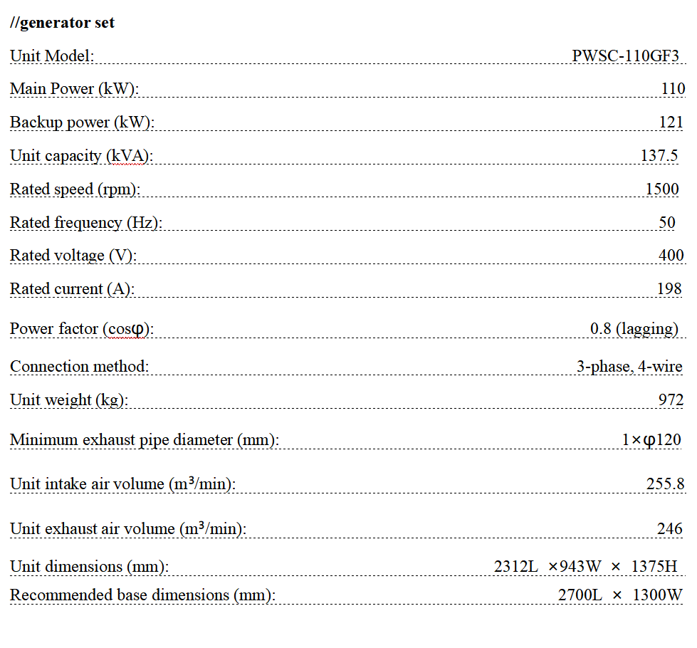 PAVO  PWSC-110GF3