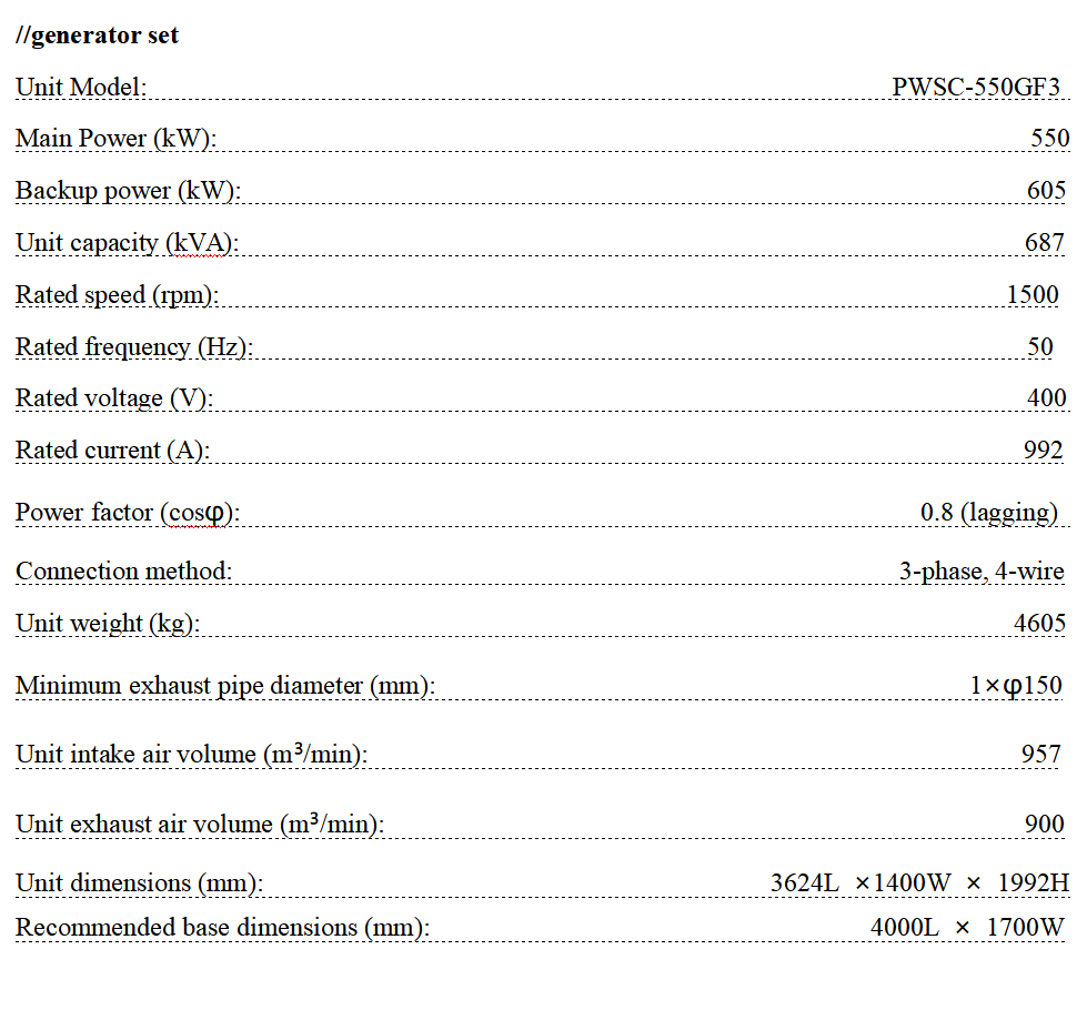 PAVO  PWSC-550GF3